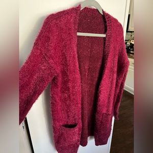 Soft Burgundy Cardigan